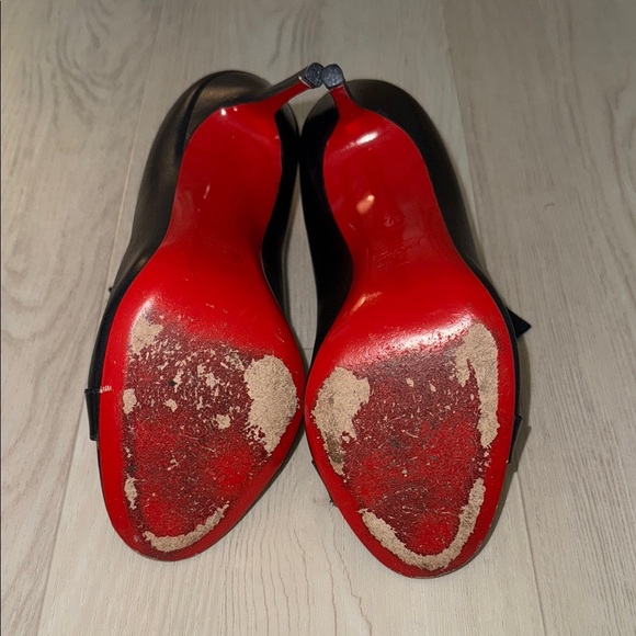 Christian Louboutin Black Leather Heels - Picture 9 of 14